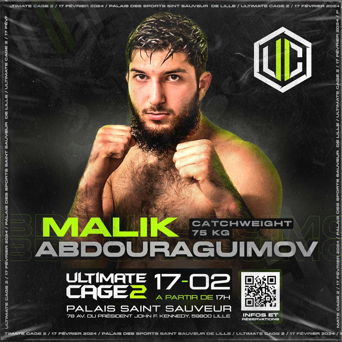 🚨 : #ULTIMATECAGE2 🧱 

MALIK « LazyPrince » ABDOURAGUIMOV 🦥 👑 sera présent sur la carte du #UltimateCage2 pour son quatrième combats en amateur .