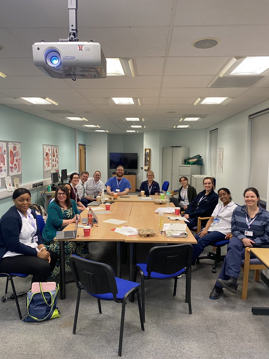 sfh_slt's tweet photo. We had a fantastic team meeting today catching up staff well-being and recent service professions, followed by a presentation on laryngeal injury in critical care, feedback on the #UKSF23 , and a discussion on the @RCSLT new position paper for thickened fluids! #mysltday https://t.co/65v9jq54OZ