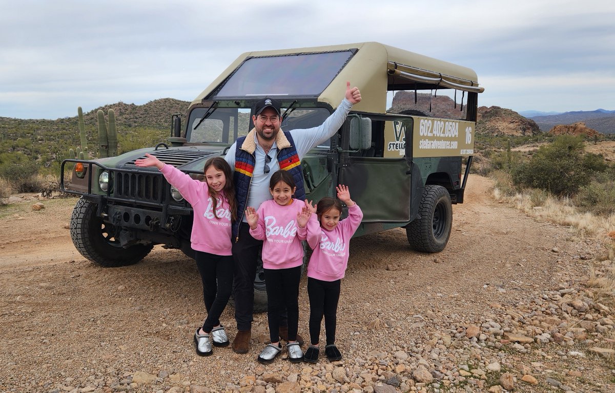 StellarTours's tweet photo. It’s time for a HUMMER TOUR! Experience the Sonoran Desert in all its splendor - bring your family & explore the Sonoran desert @StellarAdventures
#stellaradventuresaz #adventurewithus #goguided #explorearizona #visitphoenix #privatetour #hummertour #weekend #familyfun #arizona https://t.co/QQqMyWecPY