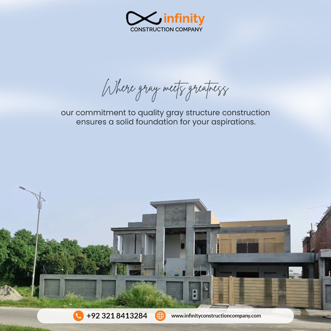 infinityCCPK's tweet image. Our commitment to quality grey structure construction ensures a solid foundation for your aspirations.

Contact Info
0321 8413284

#InfinityConstruction #GreyStructure #Construction #Builders