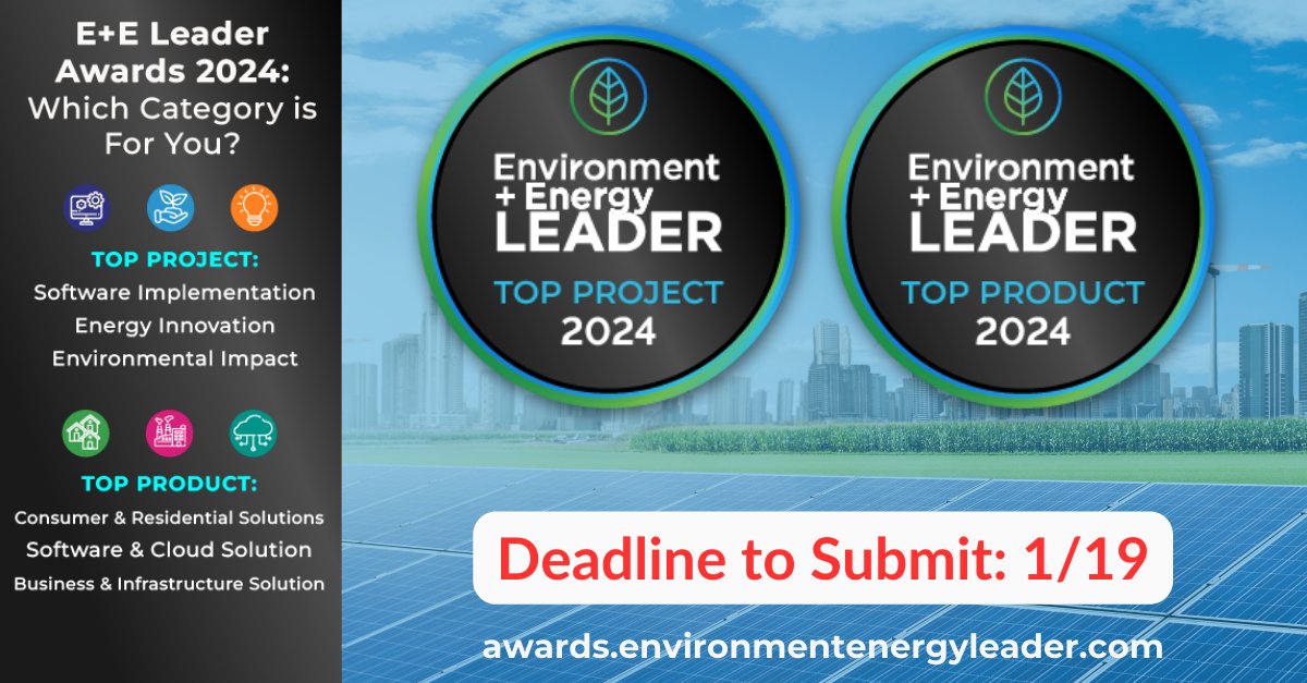 E_E_Leader's tweet image. Don't miss the chance to be part of this prestigious program and showcase your achievements in sustainability, energy, and operational efficiency! #KeyDates #AwardsProgram #EEAwardsin24 #sustainability #eco #energy #energytwitter #environmental #esg #award
environmentenergyleader.com/ee-leader-awar…