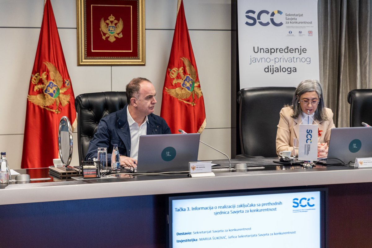 🟡 Na posljednjoj sjednici Savjeta za konkurentnost razmatrana je Informacija o statusu izrade Nacrta zakona o privrednim društvima.

👉🏻 Iz <a href="/MERTCrneGore/">Ministarstvo ekonomskog razvoja</a> su istakli da su, smatrajući opravdanim primjedbe i sugestije upućene tokom javne rasprave od biznis zajednice,