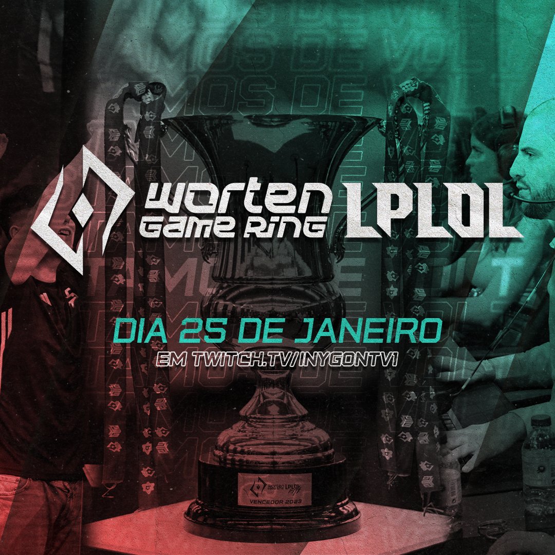 🏆 Guarda a data e prepara-te para a batalha!  

A partir de 25 de janeiro, a Worten Game Ring LPLOL vai dar início ao Spring Split! 

📺 : twitch.tv/inygontv1 
#WGRLPLOL