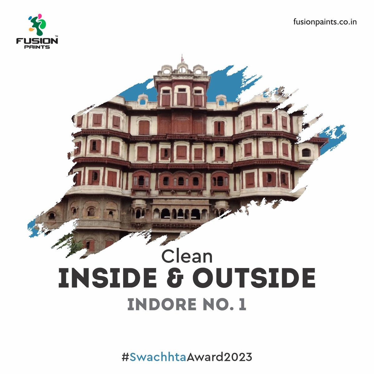 fusion_paints's tweet photo. 7 times winner in a row. The cleanest city of India, Indore has been ranked #1 in the Swachh Survekshan, an initiative of the Indian government.

#cleancityindore #winner2024 #indoreno1 #7timeswinner #topcleancityinindia #swachhtaaward #swachhbharat #swachhindore #topcleancity https://t.co/v7im5Sj25N