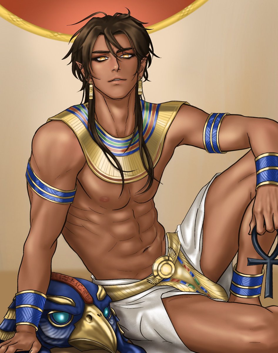 Altair_VVC's tweet photo. #Angel_Et_Demons

(Amun-Ra, God of the Sun ☀️ 

ที่มาคือ ชื่อ‘อัลแทร์’ = นกอินทรีโบยบิน
+ เป็นคนยิปซี ฮะ) https://t.co/pgGcBiNDmr