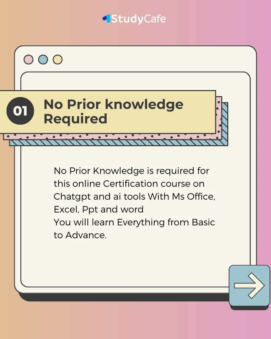 studycafe_in's tweet image. Master Class on CHAT GPT &amp;amp; AI Tools with MS Excel, PPT and Word💥

4.9 by 807 Users | 5000+ Students Enrolled | Languages: English✨

Read more at:👇🏻 studycafe.in/course/master-…

#masterclass #JoinFast #certificationcourse #applynow📩 #trending #newpost #makeitviral