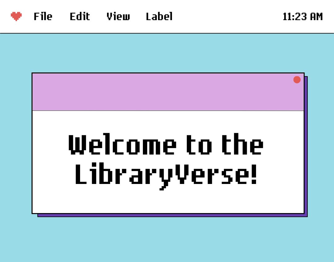 Welcome to the LibraryVerse!

LibraryVerse is our virtual study space,  where you can meet and study with your peers during the exam period, in a safe virtual environment, with a member of your library team available to offer support and guidance throughout the sessions 🧵👇