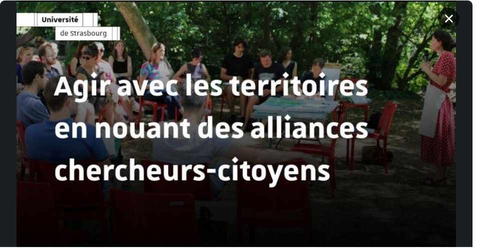 BdS_ULL2's tweet photo. En juillet dernier la #BdS avait le bonheur de présenter sa démarche pour "Nouer des alliances chercheurs-citoyens pour agir avec et dans les territoires" au #LaboCitoyen #OPUS @unistra.
C'est à visionner ici et suivi d'une intervention sur SOLenVillE : https://t.co/jmGkBLxvYU https://t.co/QLzoDROHor