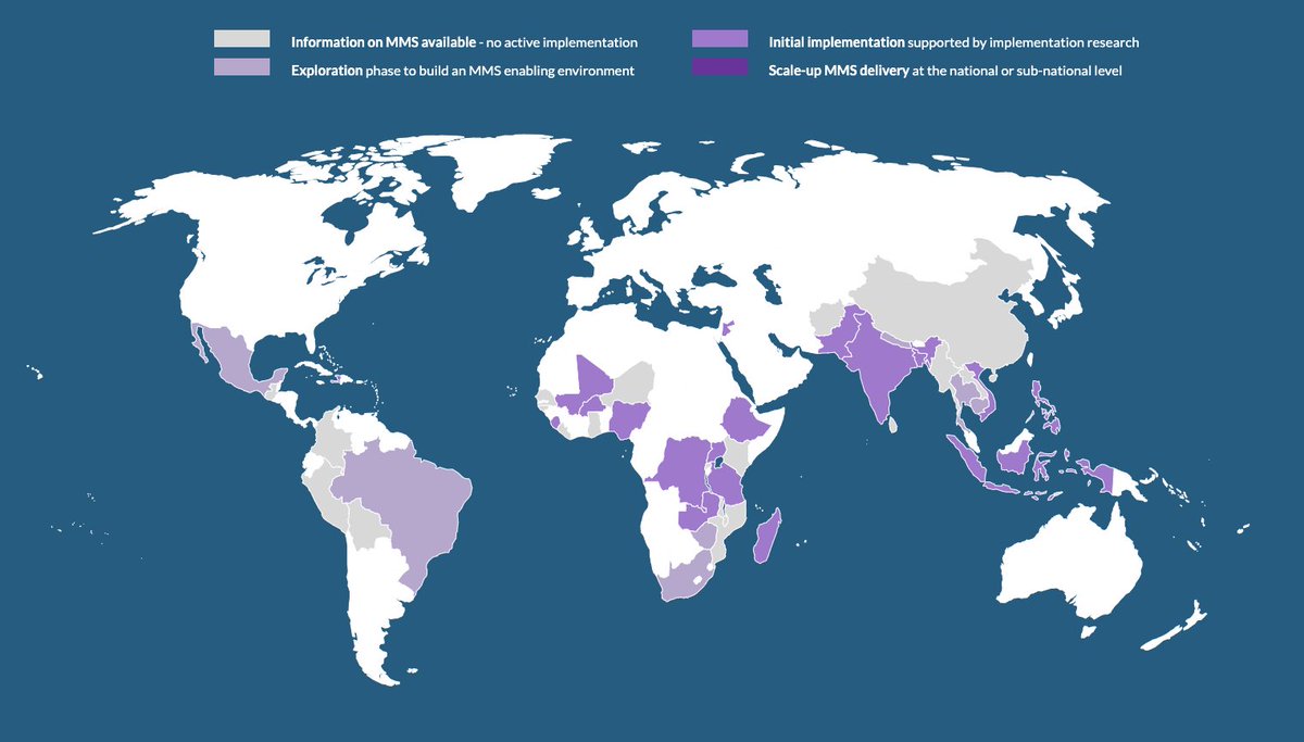 🌍✨Dive into the refreshed #WorldMap on Multiple #Micronutrient Supplementation #MMS for #pregnant #women! 

Thanks to insights from our recent stakeholder survey, this map reflects the latest progress in MMS-related activities in 45 countries.

🧐bit.ly/MMSWorldMap
