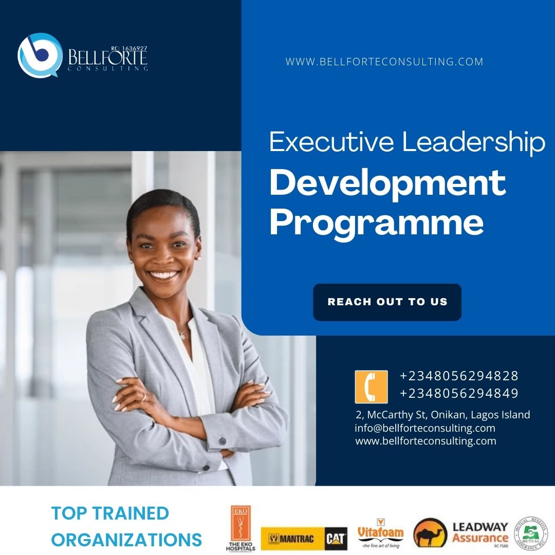 Reach out to us:
📞 Call us at: +2348056294828 +2348056294849
📧 Email us at: info@bellforteconsulting.com
🌐 Visit our website: bellforteconsulting.com
 #ExecutiveLeadership  #hrfoundry #ceo  
@MyFCMB
@CSLStockbroking
@HeirsInsurance_
@jpgoldcoin
@wemabank