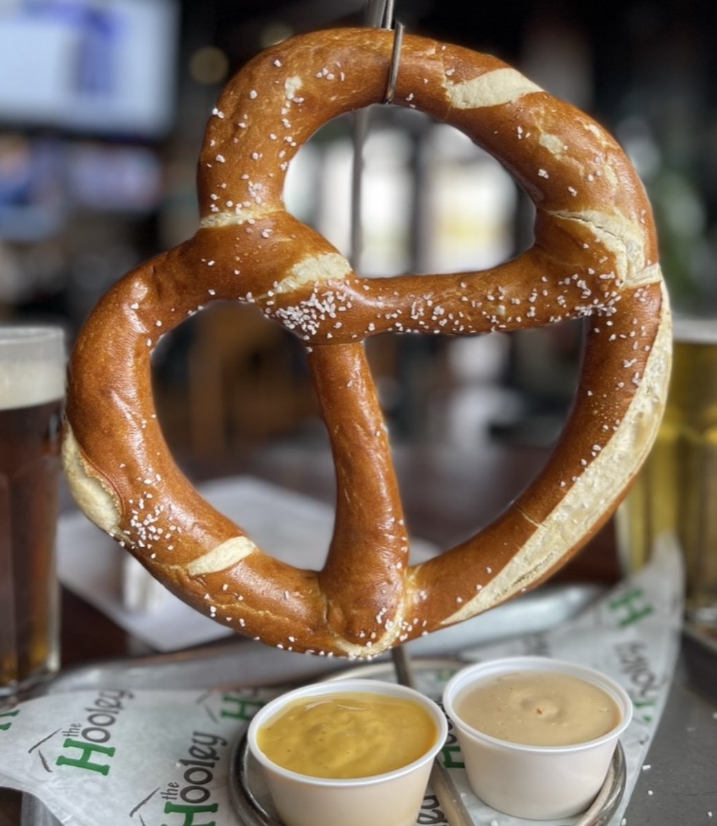 What is it about a big, golden pretzel that always catches the eye! It's a work of art in our opinion 😉 - TheHooley.com