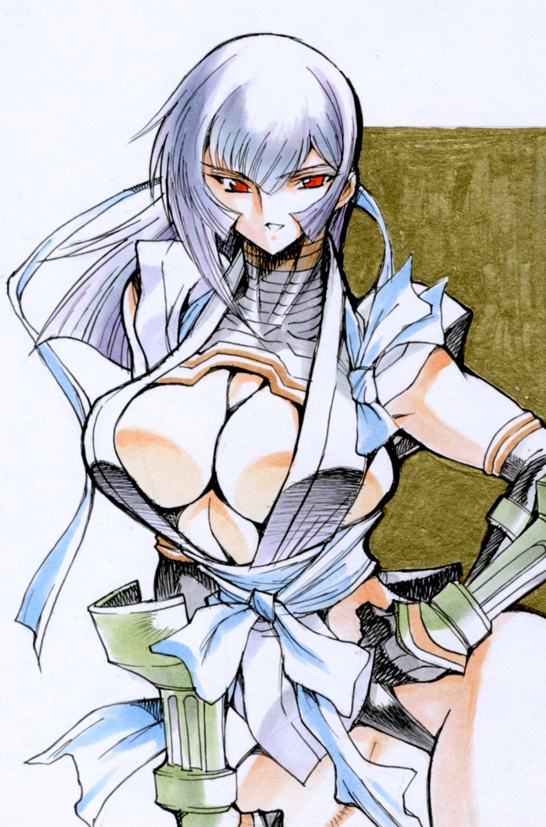 #アナログ画 
以前、友人に渡したミニ色紙です。

今はアメリカにあるはず。 