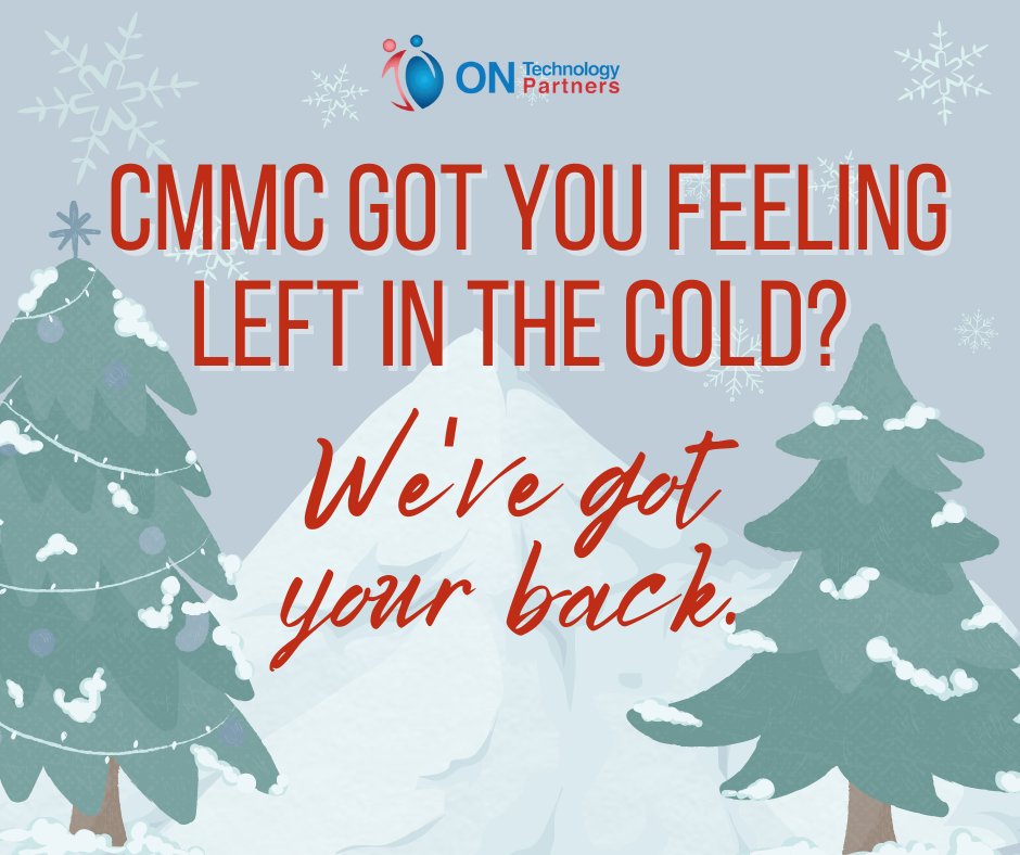 ontechpartners's tweet photo. Over the next few years, all 300,000 DoD contractors will be required to have some level of CMMC compliance.

We're here to help! Meeting CMMC compliance can be a breeze when we give you the tools to better your business's cybersecurity. Learn more here: https://t.co/ksDwpFxmnv https://t.co/Iho45PFyGj
