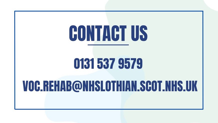 LothianVocRehab's tweet photo. Are you struggling to manage your health at work? Are you off sick, and struggling to get back to work? 

Contact us to see if we can help! 👍 https://t.co/jZH5yBJdgZ