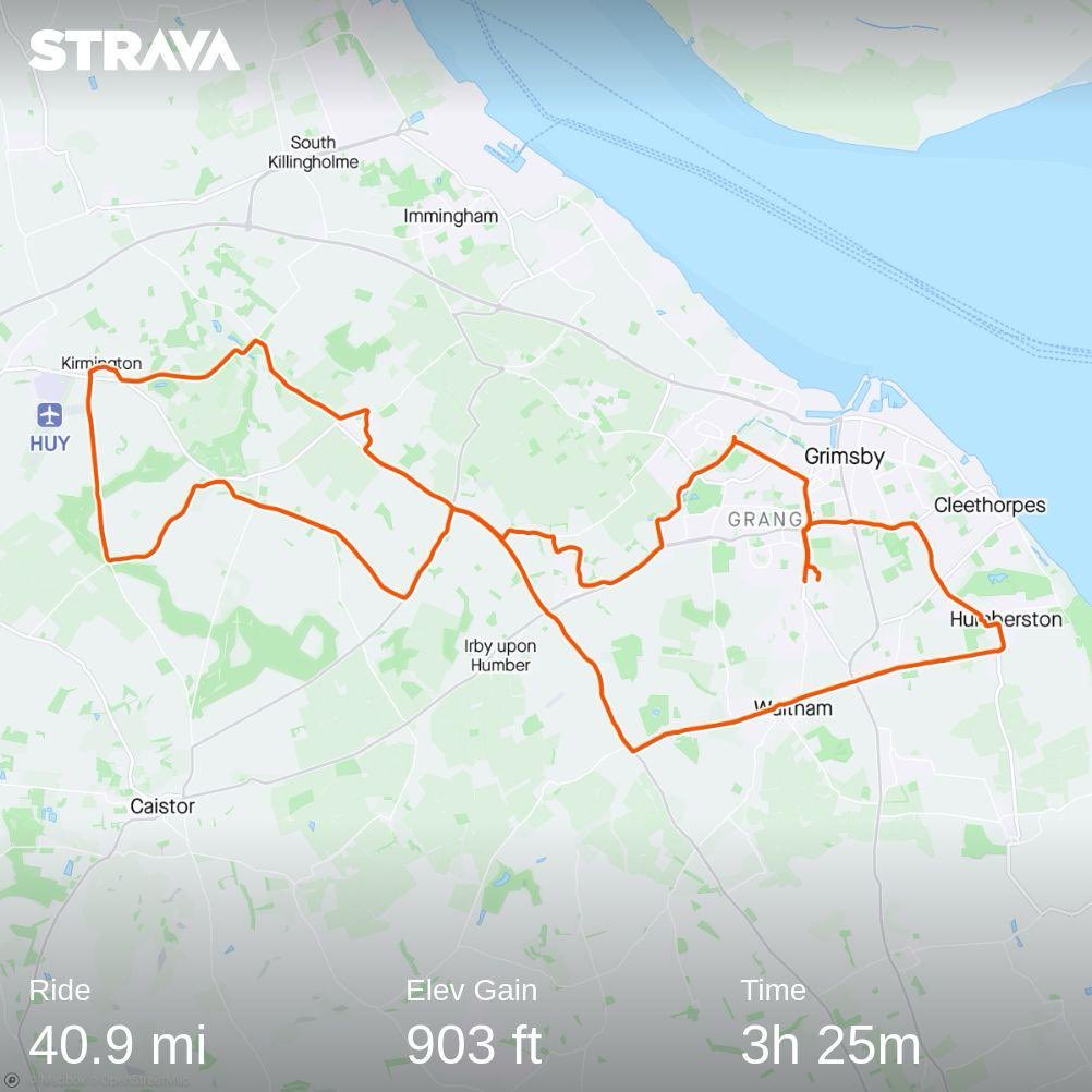 MarkCuerton's tweet photo. Mainly on tarmac! #Freshney valley track off road. Check out my ride on Strava.
https://t.co/ALW0cxNxIT https://t.co/ab5O468qXq