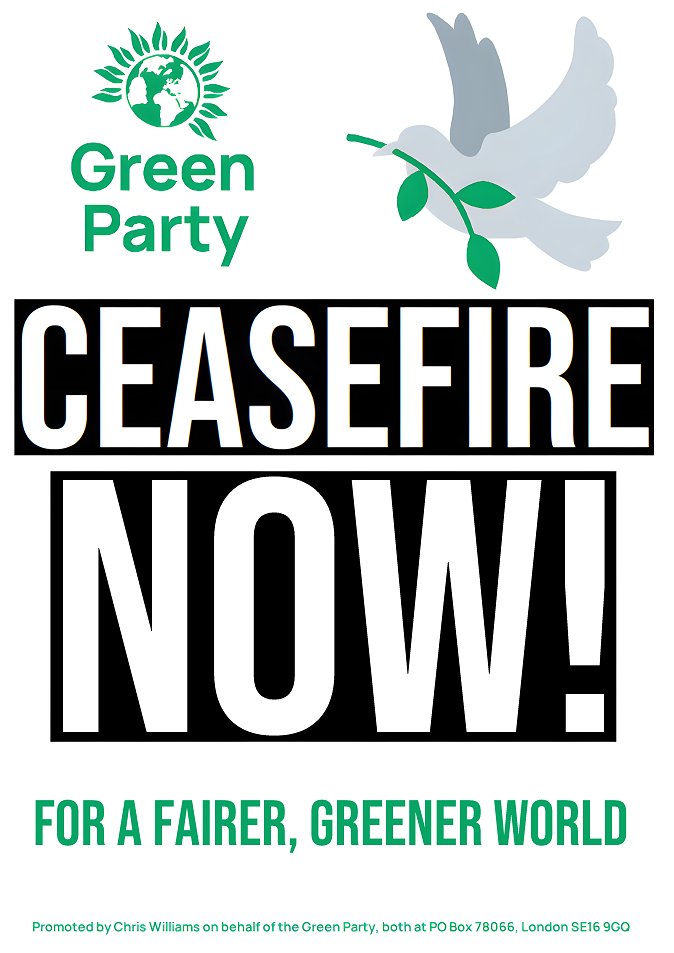 Bradford Green Party (@bradfordgreens) on Twitter photo 🕊 “Now is the time to search for new peace initiatives that can break this cycle of pain and create the conditions for a lasting peace in the region."
💬 Green Party co-leader <a href="/carla_denyer/">Carla Denyer</a> on #IsraelGazaWar.
Read <a href="/TheGreenParty/">The Green Party</a> full statement below 👇 🕊 “Now is the time to search for new peace initiatives that can break this cycle of pain and create the conditions for a lasting peace in the region."
💬 Green Party co-leader <a href="/carla_denyer/">Carla Denyer</a> on #IsraelGazaWar.
Read <a href="/TheGreenParty/">The Green Party</a> full statement below 👇