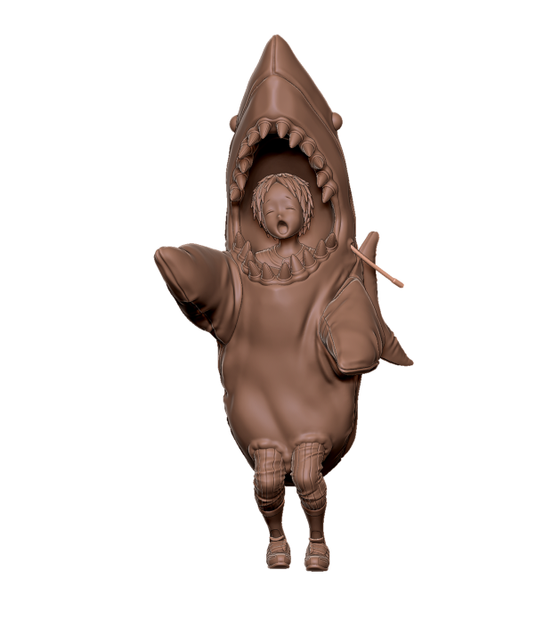 ichiichi04's tweet photo. ちなみに、新作の恵比寿はこんな感じです。
全高80mmくらいのミニフィギュアです。
平和シャークス！！

#WF2024W #ドロヘドロ #dorohedoro https://t.co/gVT1HWosYa