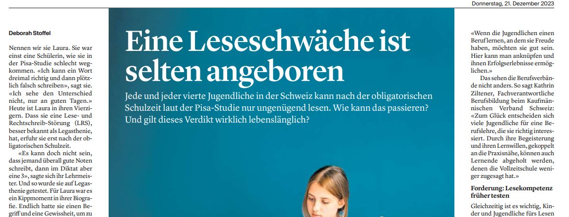SchweizerUnd's tweet photo. 📚Lesen ist eine komplexe Fähigkeit. 25% Prozent können nach der obligatorischen Schule nur ungenügend lesen und schreiben. Wie es soweit kommen kann und warum ein frühes Eingreifen auch im Interesse unserer Gesellschaft ist, lest ihr im Artikel. 👇🏼 https://t.co/0kbgtgo98o https://t.co/VVaK1ipV08