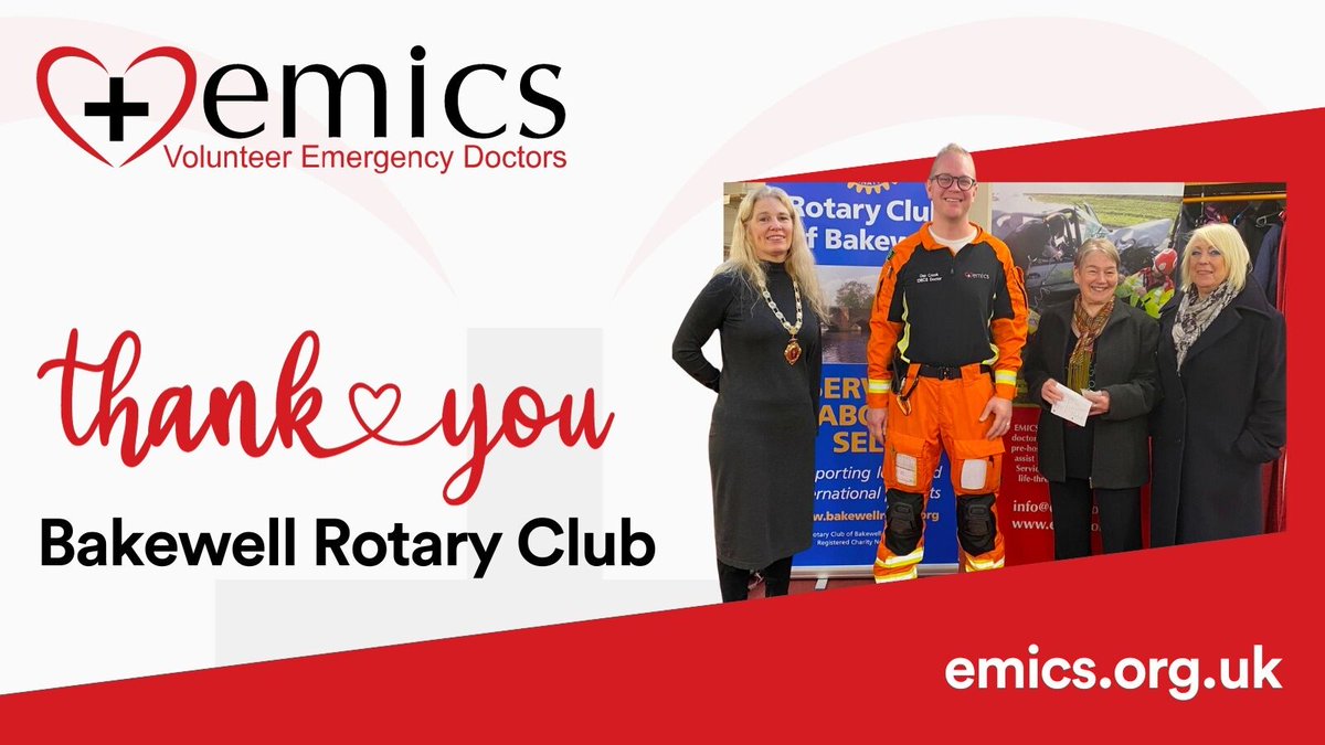 🚨🧡 Big thanks to Bakewell Rotary Club for their holiday support to EMICS! A warm shoutout to Alyson Hill, Ann Enders, & EMICS' Dan Crook for their dedicated efforts in fundraising outside Aldi, Bakewell. Your support boosts our emergency care capabilities across East Midlands.