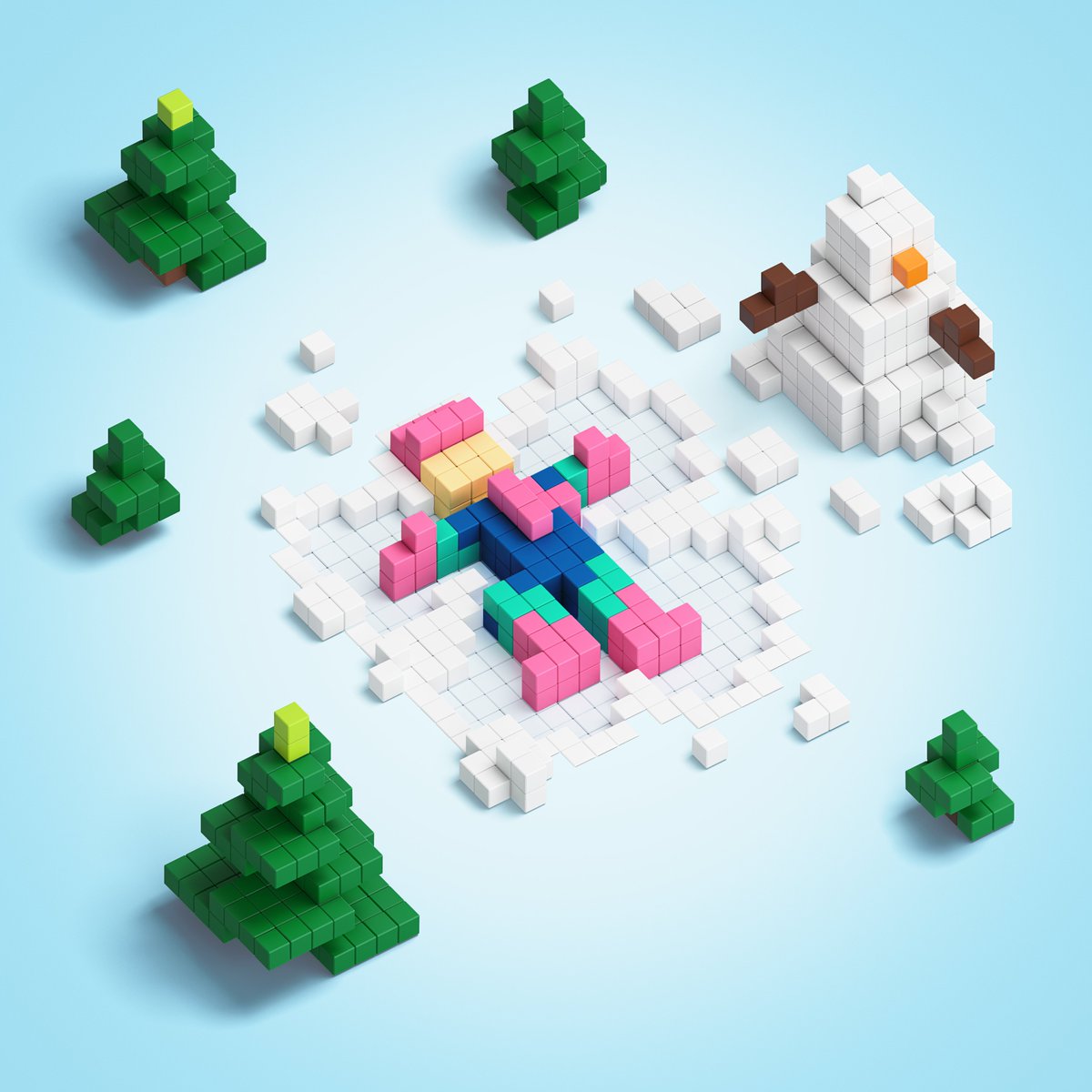 PIXIOBLOCKS's tweet photo. Snow! Wow!

#pixio #winter #holidays #pixioblocks #creativeideas #pixelart #relax https://t.co/gddJKmImJQ
