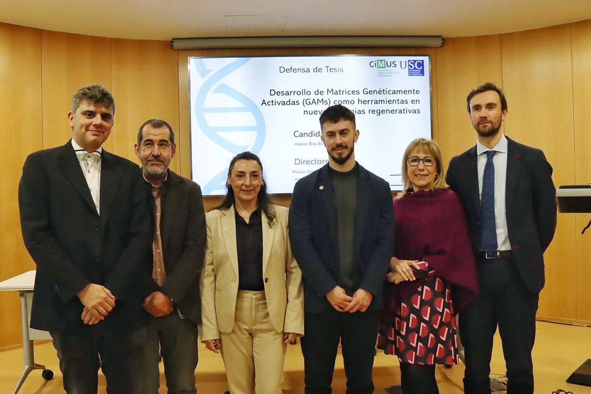 🎓Felicitamos a nuestro investigador Héctor Rilo Álvarez, adscrito al grupo Biomaterials &amp; Drug Delivery, que defendió con éxito su tesis doctoral. ¡Enhorabuena, nuevo doctor #CiMUS! 👏
👉bit.ly/4aQWGzM
#EDIUS