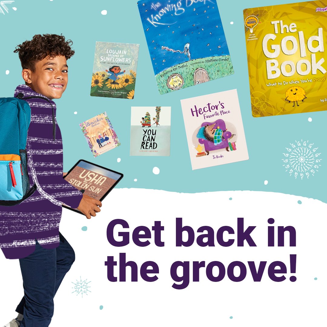 Back to school, back to books! Jumpstart your kids' post-holiday reading and learning with a collection that encourages a growth mindset, inspires determination and fuels imaginations. Check it out : bit.ly/47LHj9n
