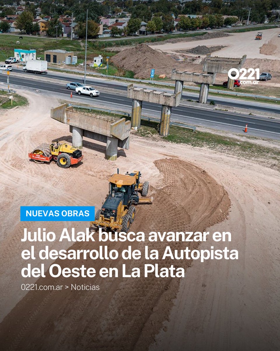 AUTOPISTA DEL OESTE EN #LAPLATA 👷‍♂️ Luego de reunirse con autoridades del gobierno bonaerense para establecer prioridades relacionadas con la reactivación de obras paralizadas, Julio Alak confirmó su intención de avanzar con el #PlanEstrategico 2030.