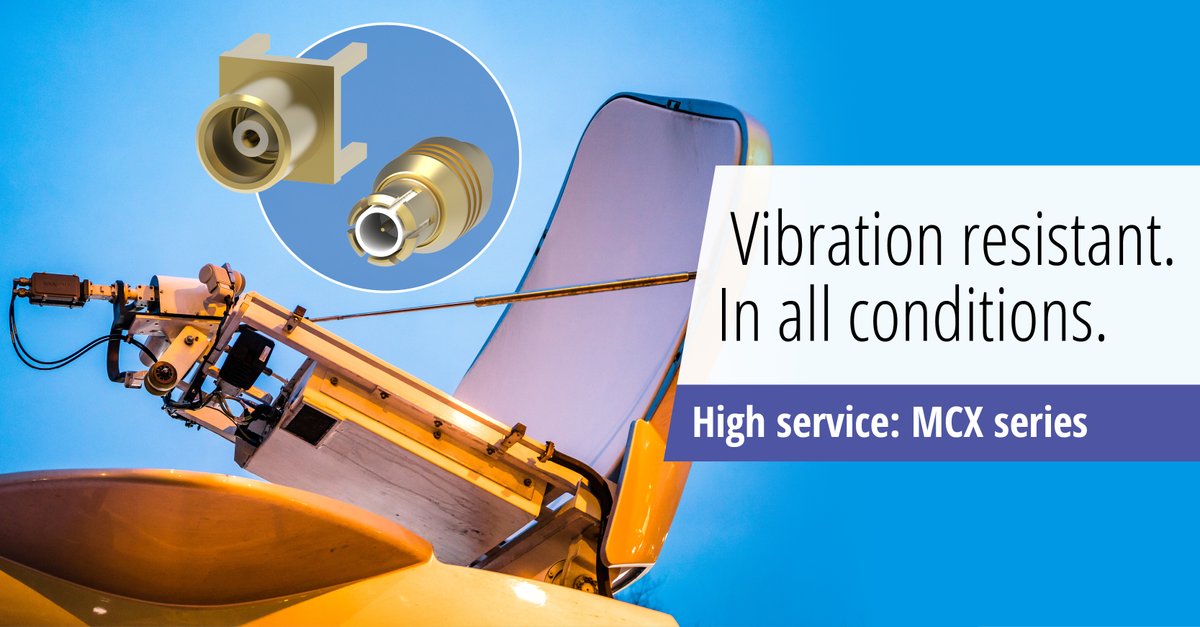 Do you want to create a #coaxial connection resistant to #vibration and electromagnetic interference? Our #MCX series is the ideal solution:

📶 Up to 6 GHz
🔒Snap-on latching action with springs
🔎 Small installation space 

Learn more and contact sales@imscs.com!