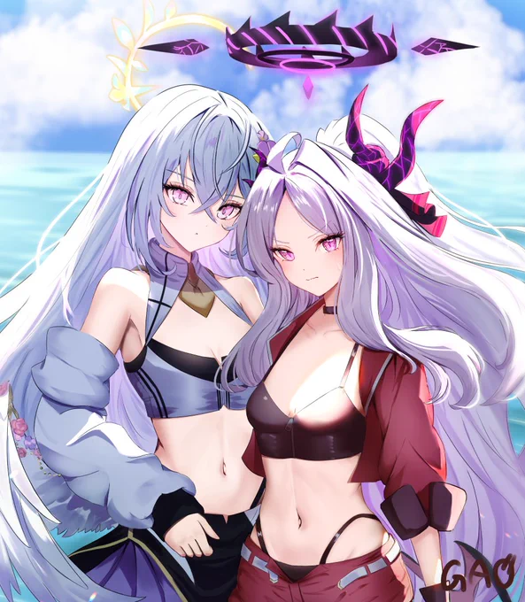 ブルアカのアズサとヒナ(レースクイーン)!  リクエストありがとうございました!!