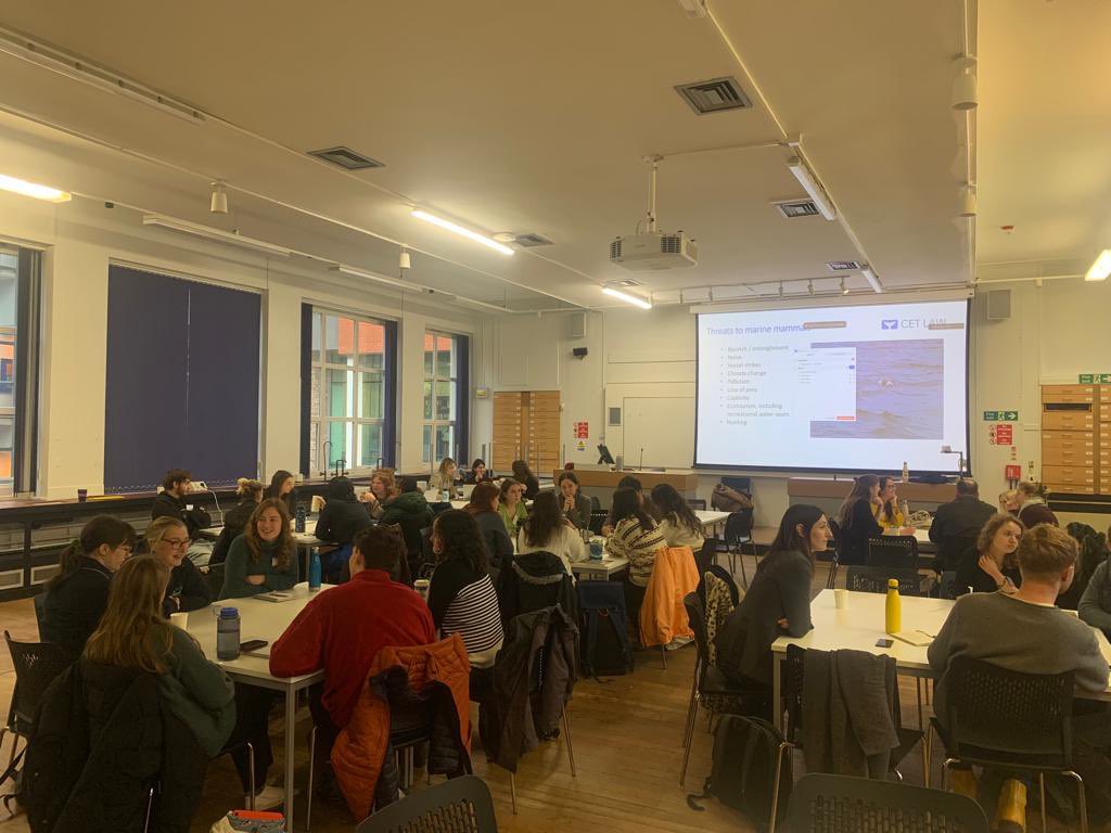 Day two’s workshop was an opportunity to learn and discuss a range of topics encompassing marine mammal law🐬👨‍⚖️👩‍⚖️🐋. A HUGE thanks to our speakers Helen Mitcheson (@cetacealegal) from <a href="/cetaceanlaw/">Cetacean Law</a>, and Julie Forshaw from <a href="/SeabirdOp/">Operation Seabird</a> Wirral #UKISCU24.
