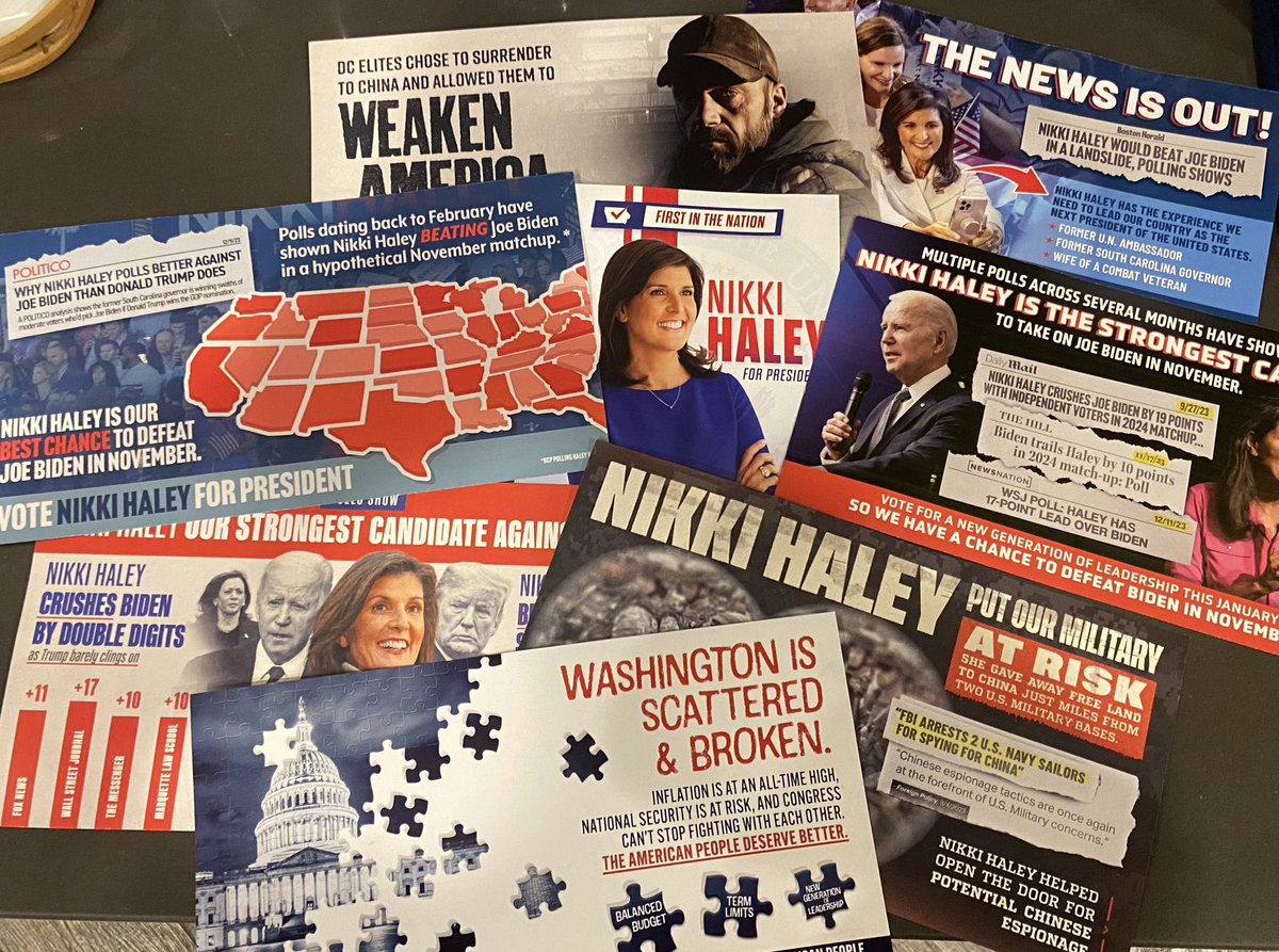 Yesterday’s #iacaucus mail. We’ve reached the point where mail vendors are spending every penny and leaving nothing in the coffers.  Nothing punches through.