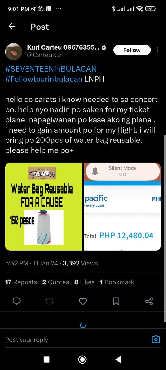 fallfor_DK's tweet photo. sorry hindi kasi ako matahimik nagdonate yung friend ko e 😭

1st - naiwan daw siya sa airasia, pero cebu pac yung ticket nya

2nd - biglang may air asia na ticket, so hindi 12k yung halaga niya kung ganon

3rd - nagfund raising si anteh q

4th - may sumagot na daw sabay priv 😭 https://t.co/INvt5RY5jA