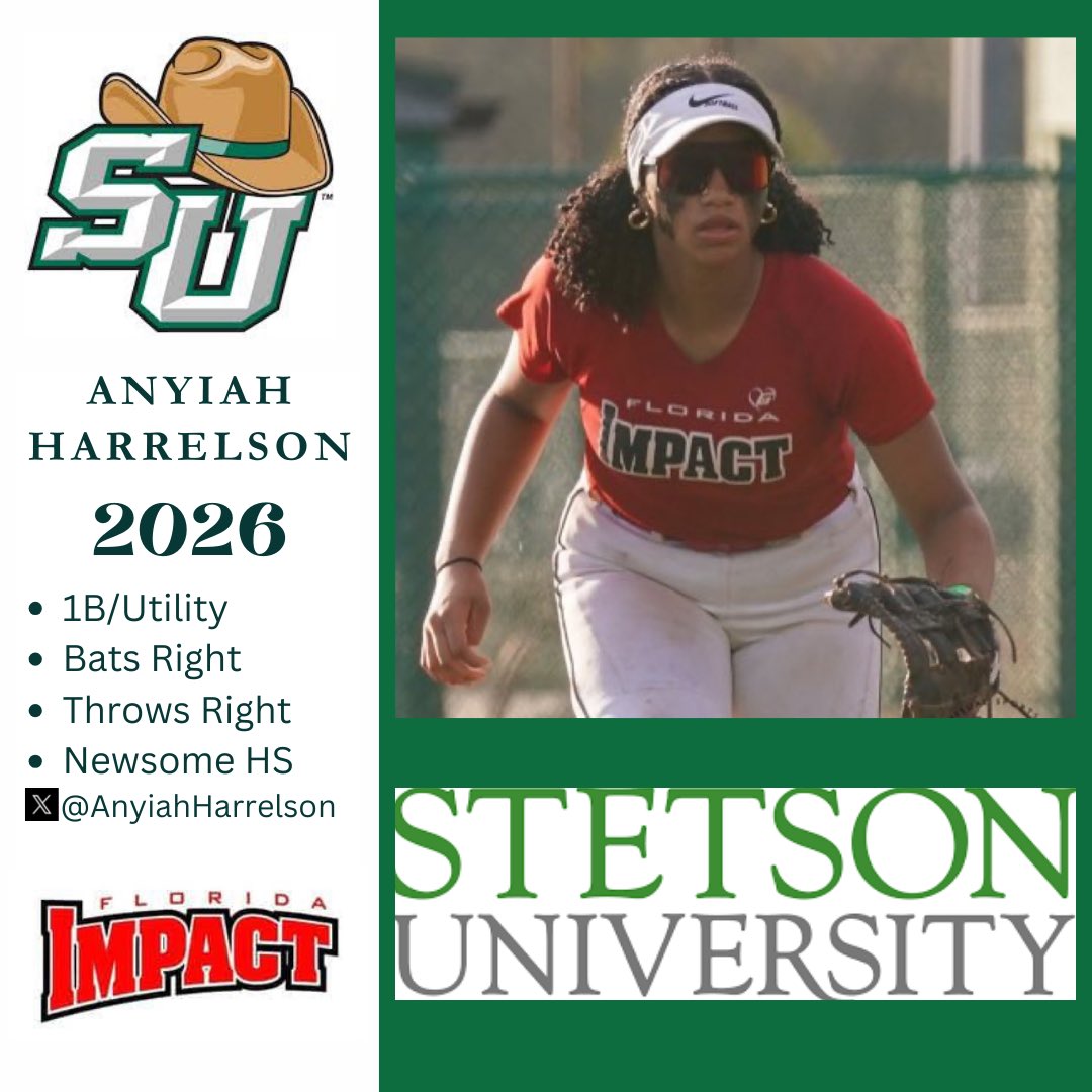 Laura Grooms (@coachlaura2k27) on Twitter photo Best of luck to <a href="/AnyiahHarrelson/">Anyiah Harrelson</a> as she attends <a href="/StetsonSoftball/">Stetson Softball</a> Elite Camp this weekend. <a href="/CoachCuz3/">Shellie Cousins</a> @FLImpactGrooms Best of luck to <a href="/AnyiahHarrelson/">Anyiah Harrelson</a> as she attends <a href="/StetsonSoftball/">Stetson Softball</a> Elite Camp this weekend. <a href="/CoachCuz3/">Shellie Cousins</a> @FLImpactGrooms