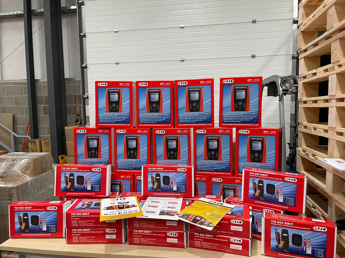 Testinstrument's tweet image. Nice order going out today.

Our TIS MFTECO Multifunction Tester and of course our ever popular safe isolation kits

New Year 

New Kit …

testinstrumentsolutions.co.uk

#multifunction #lockouttagout #lockout #testequipment #sparky #tester #electricalcontractors #electricalcontractor