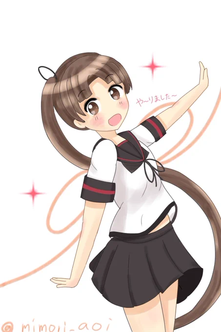 綾波ちゃん#艦これ版深夜の真剣お絵描き60分一本勝負#艦これ版真剣お絵描き60分一本勝負_20240111 