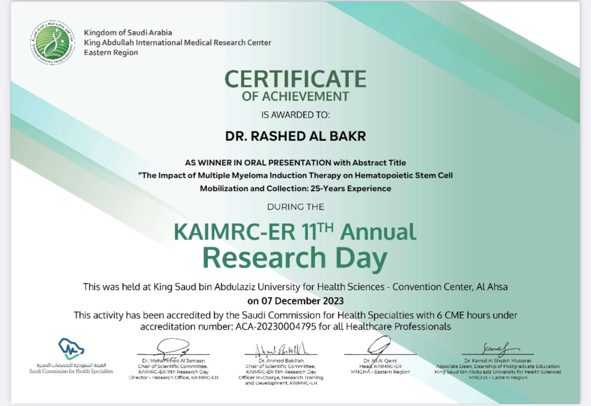 Rashed B. AlBakr MBBS, MD, راشد بكر آل بكر tweet media