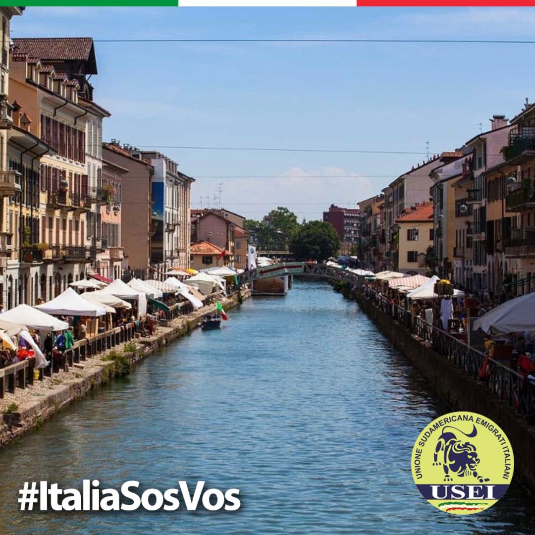 useiufficiale's tweet photo. ¿Sabías qué?En la edad moderna... ¡a Milán se llegaba en barco!.🛳️ Tenía varios canales artificiales creados por Leonardo da Vinci en el siglo XV. Hoy en día aún pueden verse en el barrio de Navigli. 😍#ItaliaSosVos https://t.co/WfbTnVahaJ