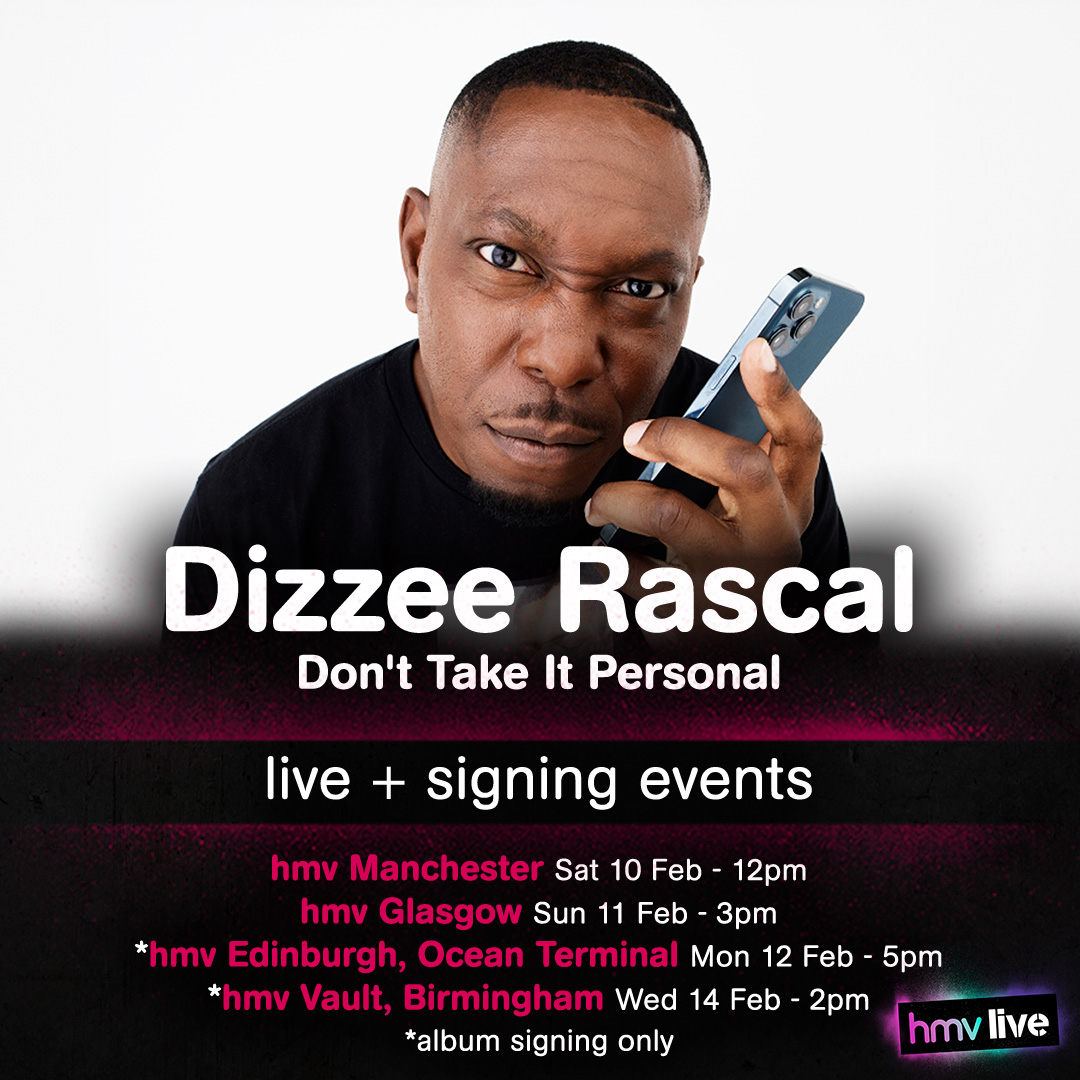 hmv (@hmvtweets) on Twitter photo EVENT UPDATE
<a href="/DizzeeRascal/">Dizzee Rascal</a> will now be performing LIVE at <a href="/hmvManchester/">hmv Manchester</a> + <a href="/hmvArgyleSt/">hmv Glasgow Argyle</a>!
We've also added an album signing at <a href="/hmvEdinburgh/">HMV Ocean Terminal</a>!
Pre-order now to attend: ow.ly/nIsh50QkAH1
#hmvLive EVENT UPDATE
<a href="/DizzeeRascal/">Dizzee Rascal</a> will now be performing LIVE at <a href="/hmvManchester/">hmv Manchester</a> + <a href="/hmvArgyleSt/">hmv Glasgow Argyle</a>!
We've also added an album signing at <a href="/hmvEdinburgh/">HMV Ocean Terminal</a>!
Pre-order now to attend: ow.ly/nIsh50QkAH1
#hmvLive