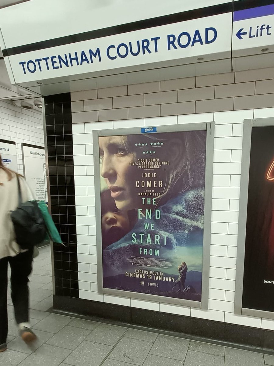 So exciting seeing the posters around London for our film #TheEndWeStartFrom 🎬 Released in cinemas January 19th 🍿