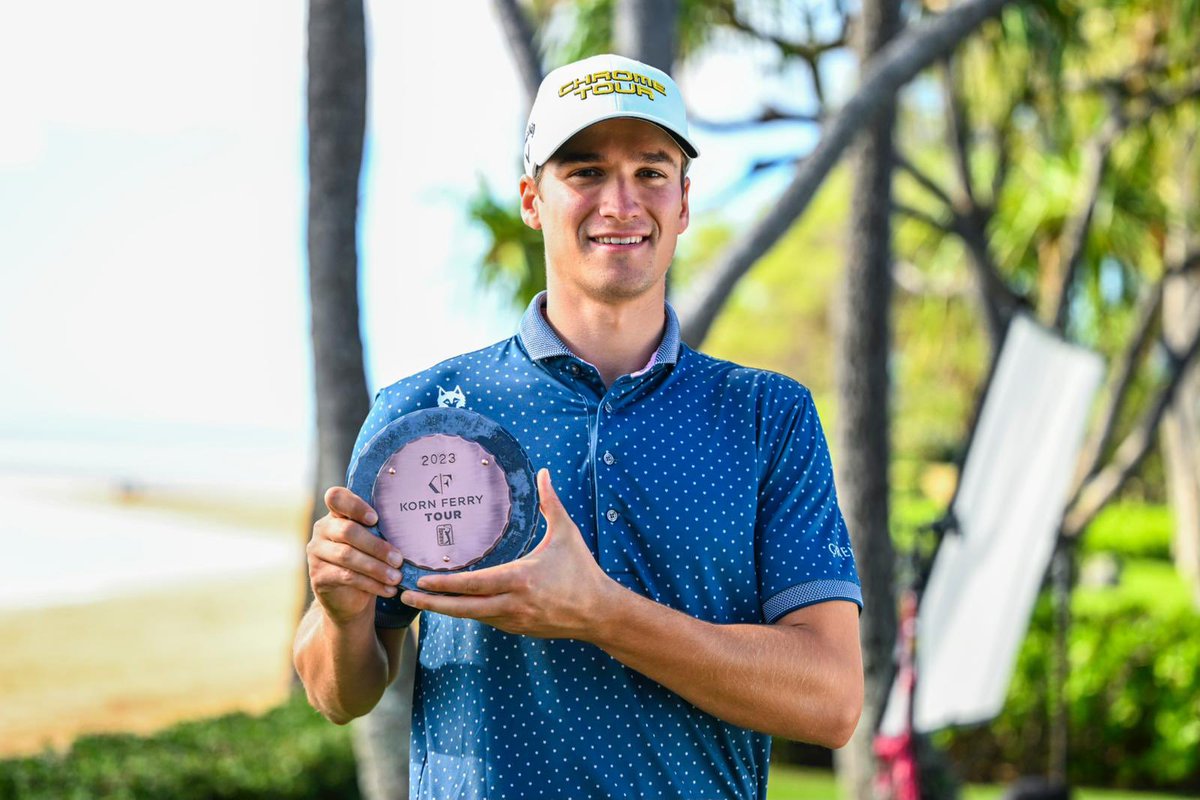 Humbled and grateful to be named Korn Ferry Tour Rookie of the Year. Thank you to the @KornFerryTour, @PGATOUR and my entire support system. Excited to keep it rolling and get my first PGA Tour start at @SonyOpenHawaii today! 🌊