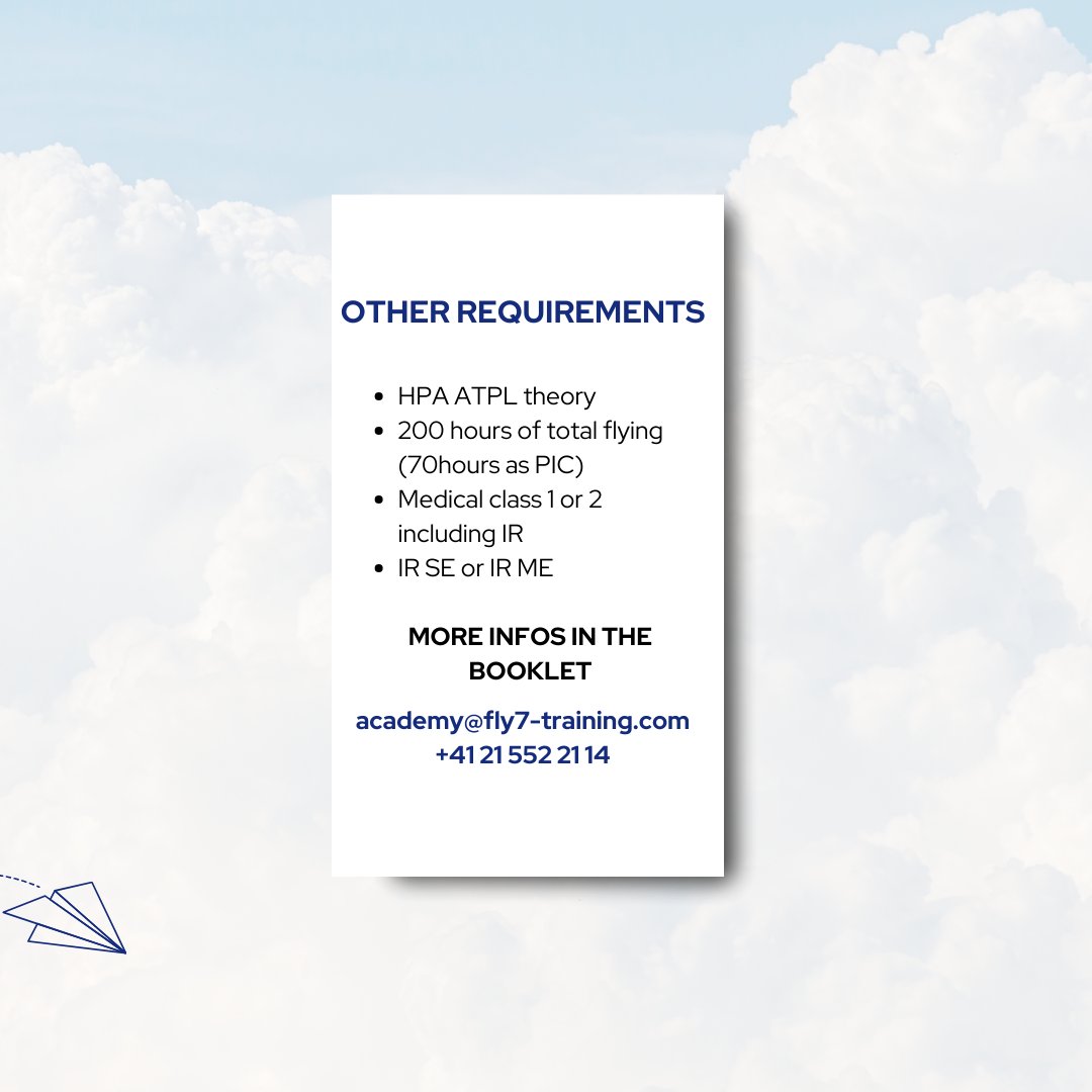 fly7training's tweet photo. To sign up for a PC-12 Class ratings, here are the minimal requirements : 

✔️PPL or higher
✔️SEP or MEP Class rating
✔️HPA ATPL theory
✔️200 hours of total flying (70 hours as PIC)
✔️Medical class 1 or 2 including IR
✔️IR SE or IR ME

For more info, download the booklet in bio. https://t.co/EdixK4T0iE