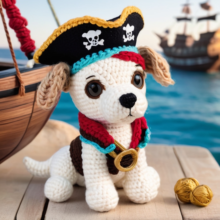 Good Thursday!🌺#aiartcommunity #AIArtwork #Digitalart #ThursdayThoughts #ThursdayMorning #ThursdayMotivation #ThankfulThursday #beautiful #crochet #Amigurumi #Pirates #puppy #puppylove #dog #doll #kids Happy Friday Eve #HelloTwitter #PositiveVibes #GoodMorning #JoyfulDay Cheers…