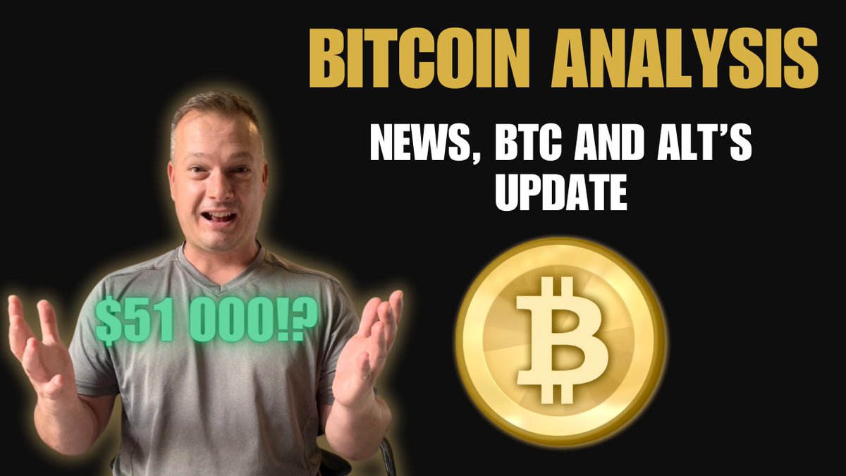 DewaldDayTrader's tweet photo. $51K incoming for Bitcoin?! Analysing BTC and going through some Alt's - Both bullish and bearish scenario's!
https://t.co/zWb0aJXlTe
#Bitcoin #altcoinseason #ETH https://t.co/9cZUrhRr0J