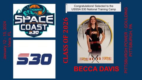 Can’t wait for the Select30 tournament this weekend at Space Coast!! #S30 Sadly it’s my last year with <a href="/USSSAFastpitch/">USSSA Fastpitch</a> but I’m super excited for this weekend.
