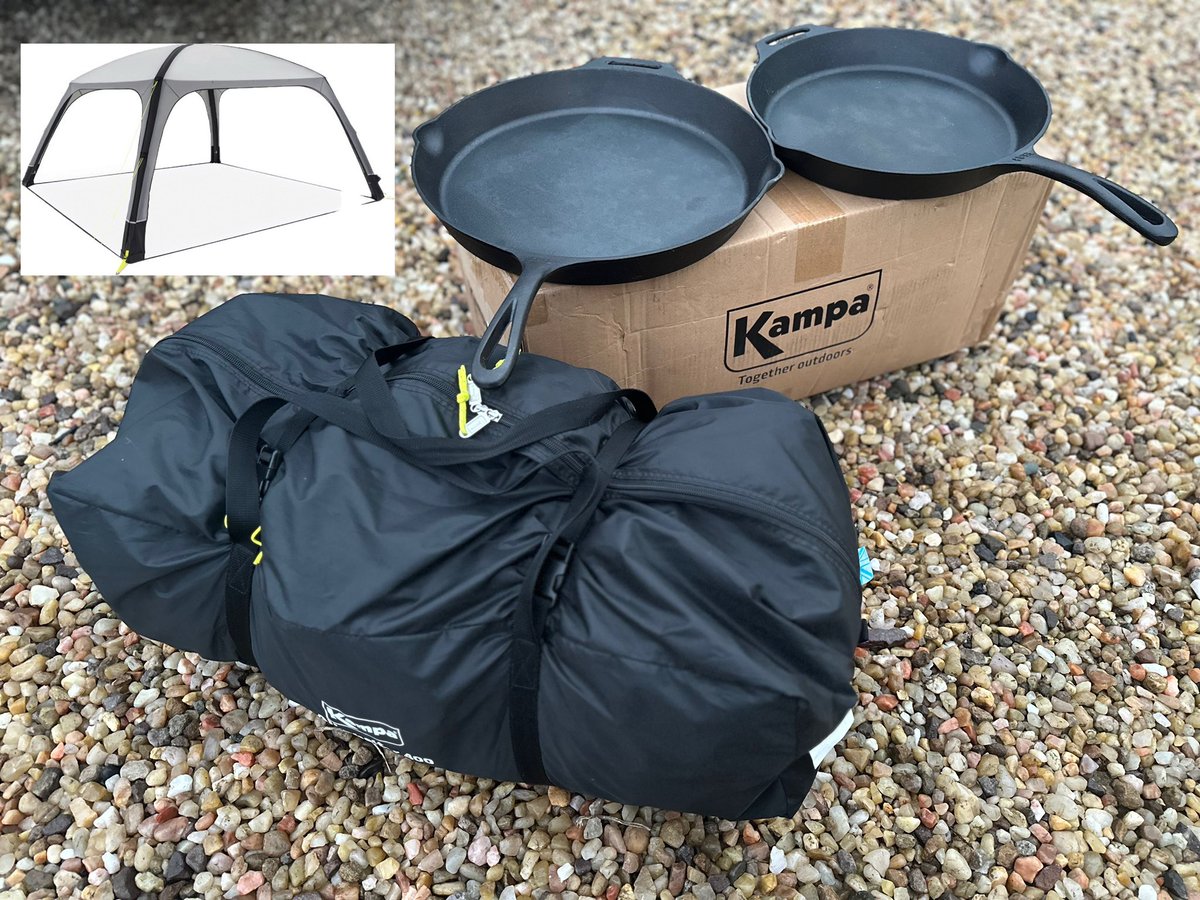 11thBofA's tweet photo. "New kit arrives at QM  store. A 4m Kampa Air Shelter will help keep us dry &amp; two indestructible cast iron frying pans for our cooking activities!
A huge thanks to CFSLA Community Group Awards (https://t.co/YMSVrFuxzk) for funding the grant to purchase these. " @CFSLA1 https://t.co/LTlPOJff23