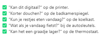 klimaatcom's tweet photo. Het gaat om *welke* woorden je kiest maar ook om *wanneer* je die ziet. 5 Simpele prompts voor duurzaam gedrag. 👇

via Jens van der Weele #transitietaal #keepitstupidsimple #klimaatcommunicatie

https://t.co/wOAPejpv0n https://t.co/FHY7iaIU4i