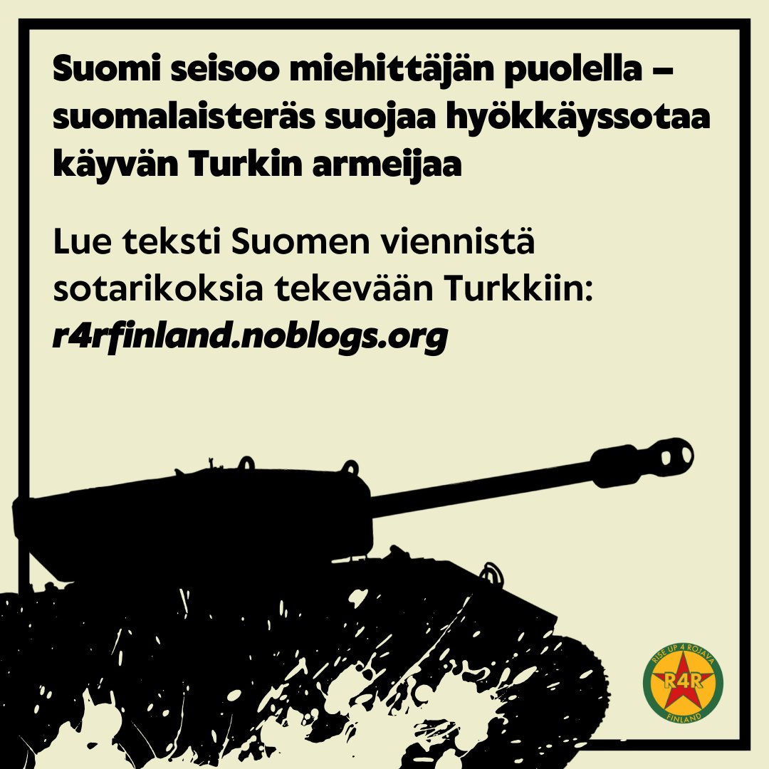 RiseUp4Rojava Finland tweet media
