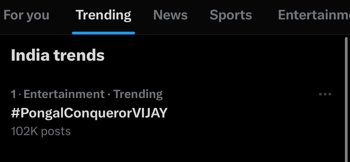 VijayFansTrends's tweet photo. 100K in less than 50 minutes 🔥👌
Biggest fandom undoubtedly.
#PongalConquerorVIJAY https://t.co/2ib6idx2eG