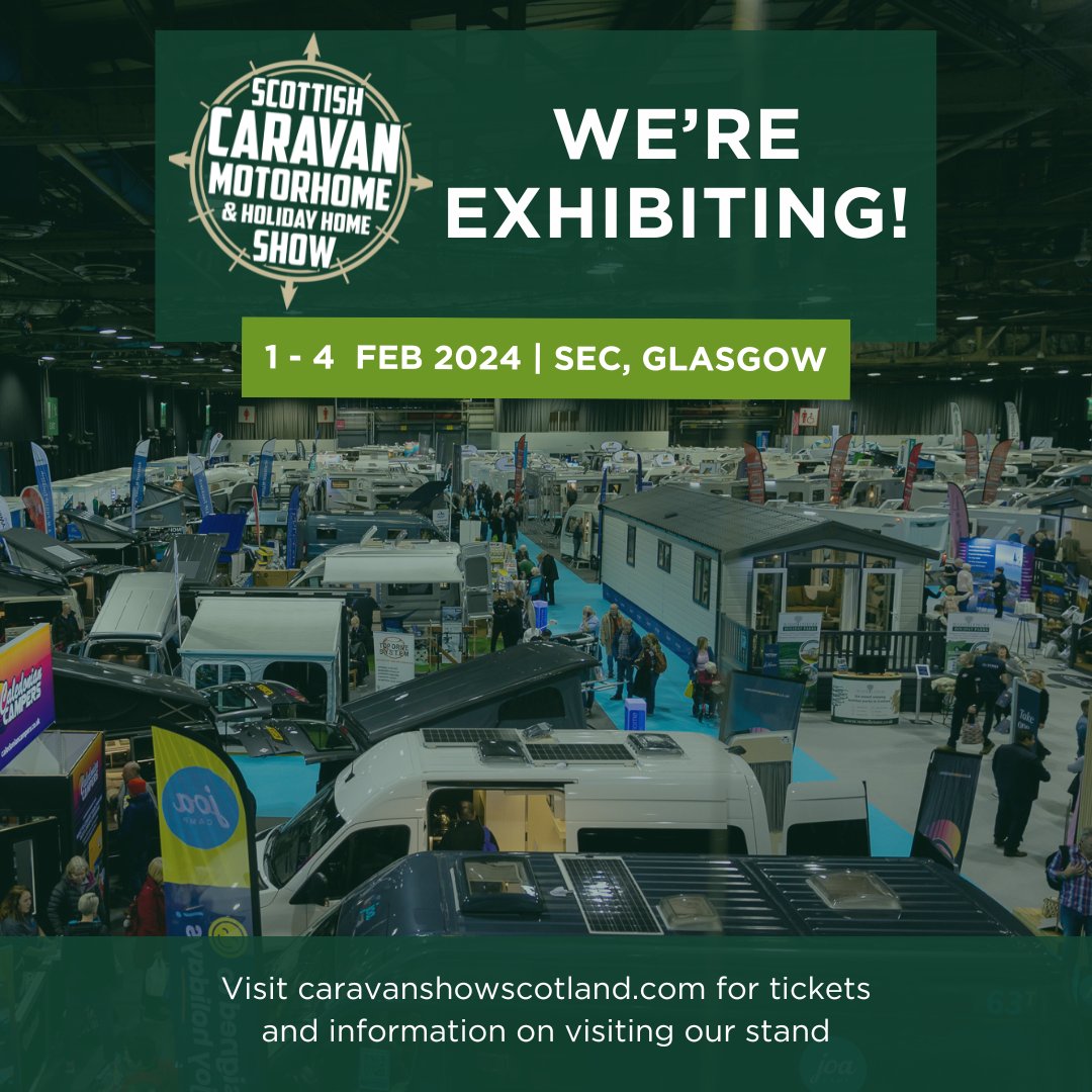 RosneathP's tweet image. Visit us at Stand HP8  from 10am - 5pm where our team will be on hand to answer questions on holidays, sales offers, our brand new motorhome and touring site and the reasons why you should consider Rosneath for holiday home ownership! Hope to see you there!#ScottishCaravanShow