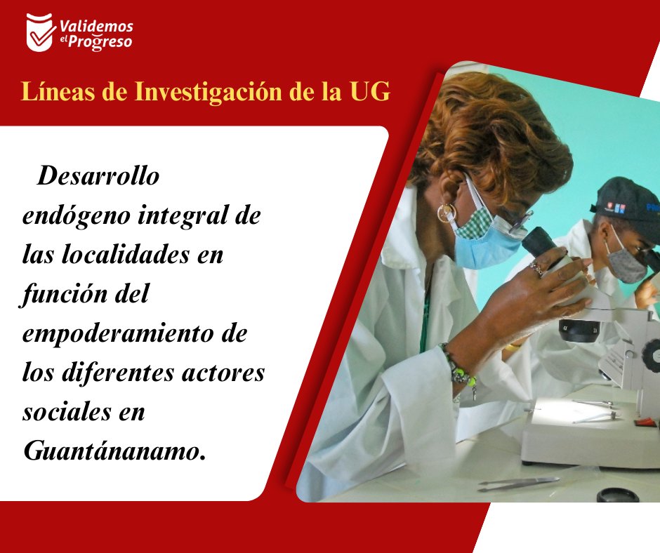 UG_Cuba's tweet photo. 🔍👨‍🔬⚗️En jornada de jueves les contamos más sobre nuestras líneas de investigación.
#UniversidadCubana #ValidemosElProgreso #Ciencia @CubaMES @WalterBG_MES @ArandaCreagh @NaranjoVladimir @citmacuba https://t.co/ZxlnlDYbZ4